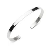 Bransolety męskie - Bransoletka Męska Z Litego, Pełnego Srebra - B408A/4Mm - miniaturka - grafika 1