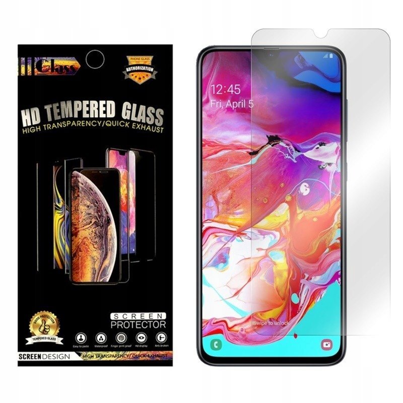 9H Szkło Do Samsung Galaxy A70 A705 Hard 2.5D Szkiełko Ochronne Szybka Hartowana Na Ekran