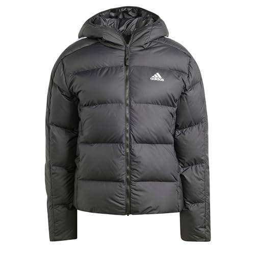 adidas Damska kurtka puchowa Essentials Mid z 3 paskami, czarna, Czarny, XS