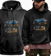 Bluzy męskie - Bluza męska czarna z nadrukiem prezent Ford Pickup F150 XXL urodziny - miniaturka - grafika 1