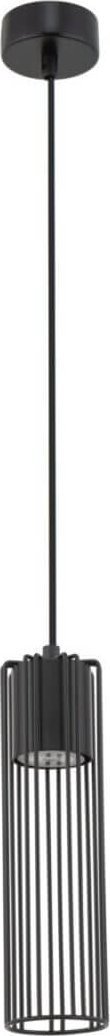 Lampa wisząca Sigma Wisząca tuba do przedpokoju Fobia druciany zwis czarny