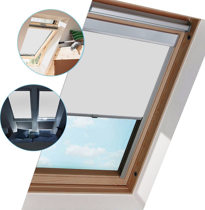 Yakimz roleta zaciemniająca szara M08 zasłony okno roleta zasłona roleta zaciemniająca salon i sypialnia