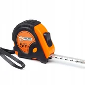 Poziomice, łaty, miary - Polax Miara zwijana taśma gumowana 5m Х 19mm - miniaturka - grafika 1