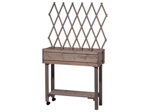 dobar Podwyższona donica grządka z kratką na rośliny (Szary) - Donice - miniaturka - grafika 1