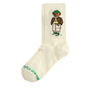 Skarpety Wysokie Męskie Polo Ralph Lauren 455982926001 Écru - Skarpetki męskie - miniaturka - grafika 1