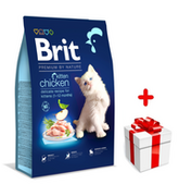 Sucha karma dla kotów - BRIT Premium By Nature Kitten 1,5kg + niespodzianka dla kota GRATIS! - miniaturka - grafika 1