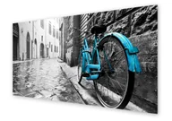 Dekoracje domu - Panel kuchenny HOMEPRINT Niebieski rower 125x50 cm - miniaturka - grafika 1