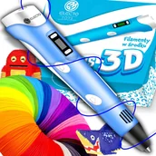 Długopisy 3D - Długopis 3D Electo DŁUGOPIS 3D DLA DZIECI DRUKARKA 3D MAGICZNY DŁUGOPIS 3D + WKŁADY 160 METRÓW - miniaturka - grafika 1