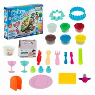 Masy plastyczne - Kolorowa masa plastyczna dla dzieci z akcesoriami zestaw Ciastolina DESERY - miniaturka - grafika 1