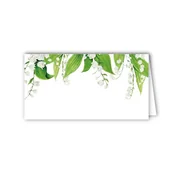 Dekoracje i nakrycia stołu na imprezę - Winietki, wizytówki na stół konwalia - 10 sztuk - miniaturka - grafika 1