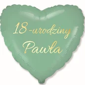 Balony i akcesoria - Balon foliowy 18" indywidualny serce 1 szt. - miniaturka - grafika 1