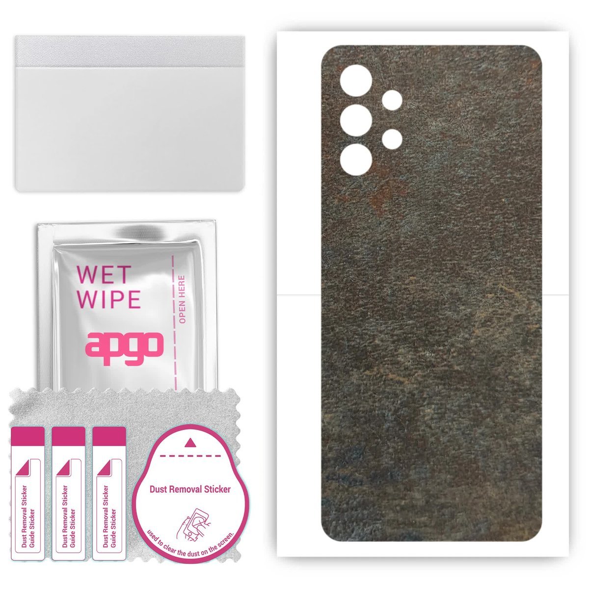 Folia naklejka skórka strukturalna na TYŁ do Samsung Galaxy Jump 5G - Kamień Księżycowy - apgo SKINS