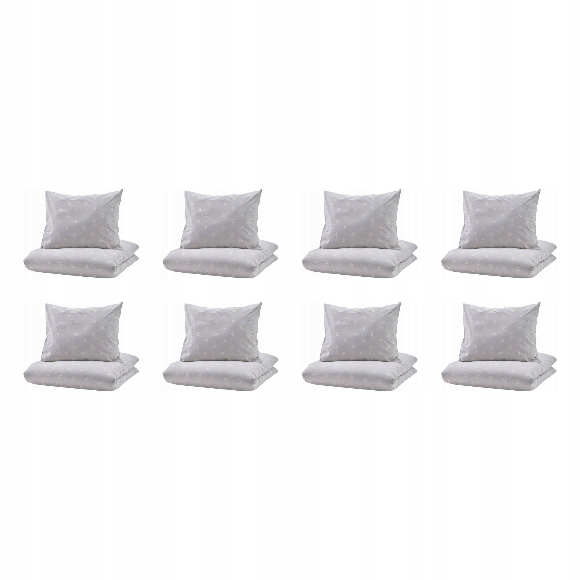 8 szt. Poszwa na kołdrę i poszewka kwiatowa 150x200 Nattslanda