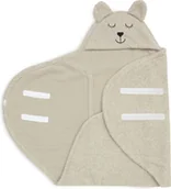 Pieluchy - Otulacz do fotelika i wózka Bear Boucle oliwkowy Jollein - miniaturka - grafika 1