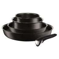 Zestawy garnków i patelni - Tefal l65491 Ingenio Performance patelnia i zestaw garnków 5-częściowy zestaw patelni, garnków, aluminiowa, czarna, 37 x 37 x 19.5 cm L65491 - miniaturka - grafika 1