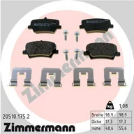 Klocki hamulcowe - Klocki hamulcowe - komplet ZIMMERMANN 20510.175.2 - miniaturka - grafika 1