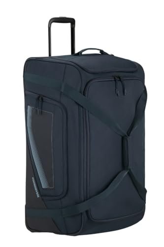 American Tourister City Racer - Torba podróżna z kółkami 77 cm, 129 L - Dużo miejsca do przechowywania i oddzielna komora na buty - Wodoodporna, wiele uchwytów, wytrzymała - Niebieski (Granatowy)