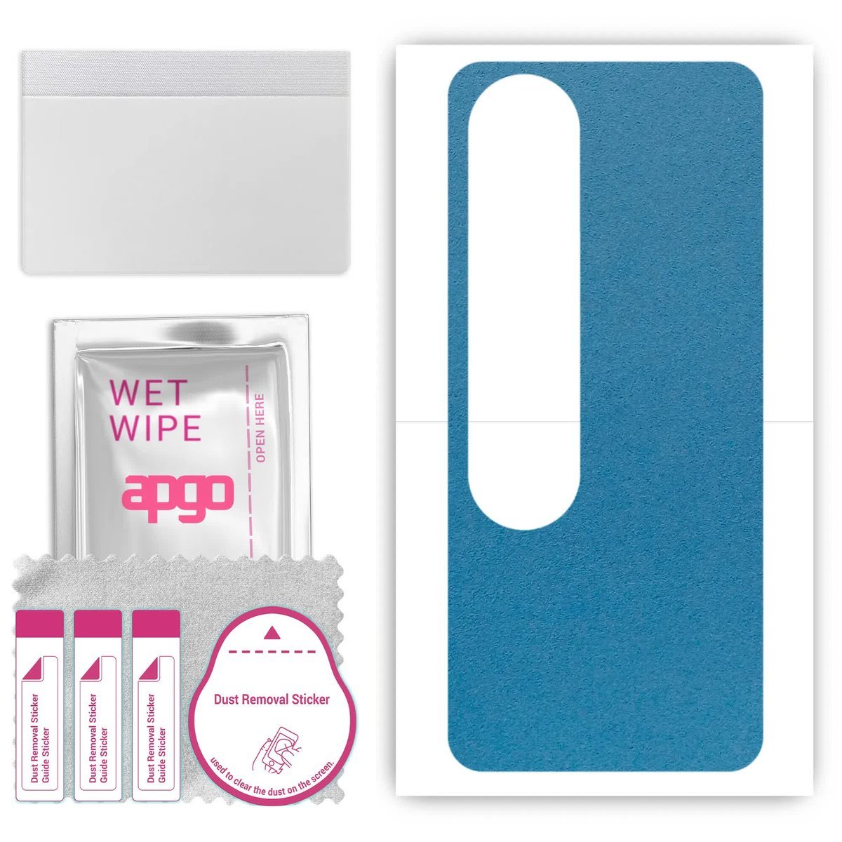 Folia naklejka skórka strukturalna na TYŁ Zamsz do Oppo A78 4G - Zamsz Niebieski - apgo SKINS