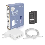 Zasilacze do laptopów - Zasilacz sieciowy Mitsu 87W USB-C, USBC, 5-20.2V, 3-4.3A (white) do ZM/USBC87W - miniaturka - grafika 1
