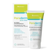 Żele do mycia twarzy - Paraderm acne clean żel myjący przeciwtrądzikowy 150g PARAMEDICA - miniaturka - grafika 1