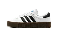 Buty sportowe damskie - Adidas Sambarose White Black Gum - miniaturka - grafika 1