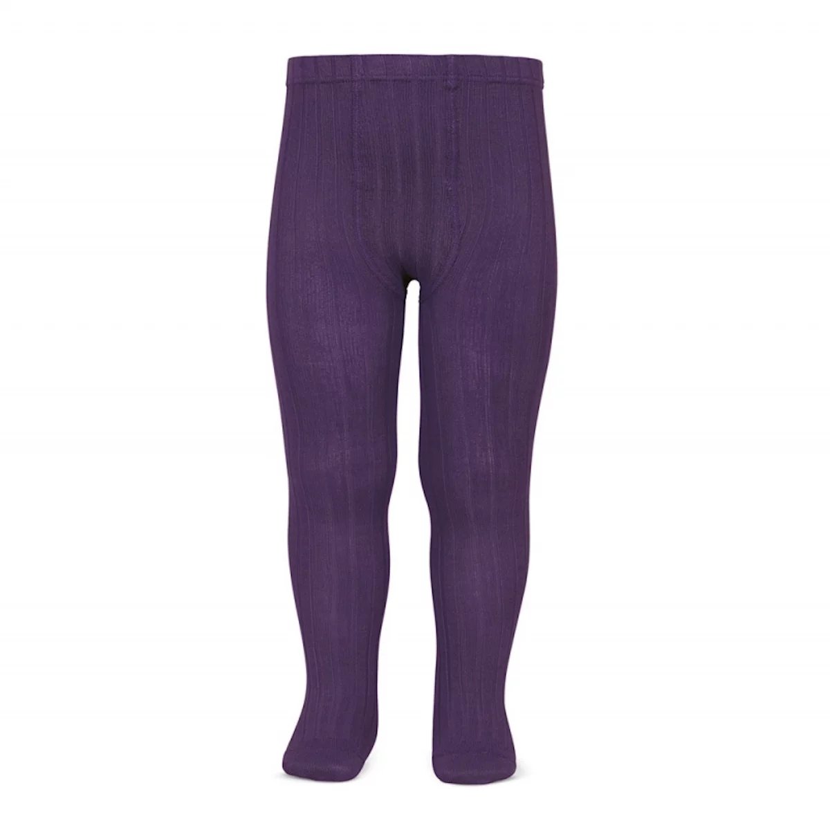 Rajstopy Wide Ribbed aubergine Fioletowy 32/35 Condor