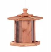 Karmniki dla ptaków - Karmnik dla ptak�w, czerwony cedr, wisz�cy 26,5x23x27,5 cm - miniaturka - grafika 1