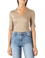 Koszulki i topy damskie - s.Oliver BLACK LABEL Koszulka damska, brązowa, 34 - miniaturka - grafika 1