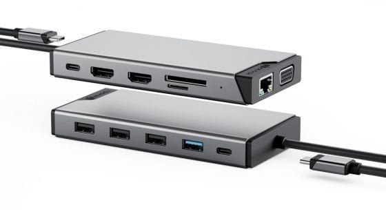 ALOGIC USB-C 12-IN-1 TRIPLE DUCDDV3V2