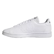 Trampki męskie - adidas Męskie trampki Advantage Base, FTWR White FTWR White Shadow Navy, rozmiar 9, Ftwr biały Ftwr biały cień granatowy - miniaturka - grafika 1