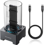 Akcesoria do komputerów stacjonarnych - Graugear USB 4.0 Docking Station für M.2 NVMe SSD mit Heatsink und Lüfter G-M2DK-U4-40G - miniaturka - grafika 1