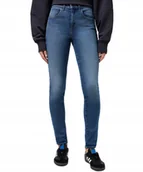 Spodnie damskie - Jeansy Wrangler Skinny 112351742 Dark Wash W 27 / L 32 - miniaturka - grafika 1