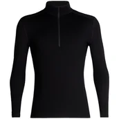 Bluzy sportowe męskie - Męska bluza Icebreaker M 260 Tech LS Half Zip Rozmiar: XL / Kolor: czarny - miniaturka - grafika 1