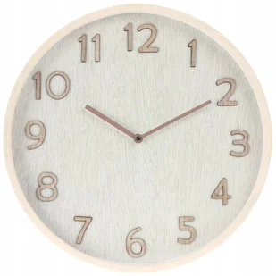 Zegar ścienny odcienie brązowego 38cm - Zegary - miniaturka - grafika 1