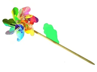Wiatrak śred.18 cm drewniany trzonek Adar - zabawka - Zabawki i gry sportowe - miniaturka - grafika 1
