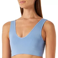 Biustonosze - women'secret Damski letni bezszwowy biustonosz, miękki, niebieski, M - miniaturka - grafika 1