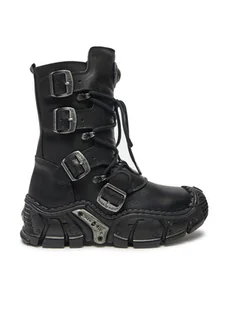 NEW ROCK Glany M-IMPACT013-S1 Czarny - Glany damskie - miniaturka - grafika 1