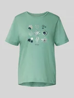 Koszulki i topy damskie - T-shirt o kroju regular fit z czystej bawełny - miniaturka - grafika 1