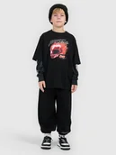 Spodnie i spodenki dla chłopców - 4F Spodnie dresowe joggery chłopięce - czarne 158/164 (12-14 lat) - miniaturka - grafika 1