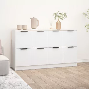 Lumarko Komody, 2 szt., białe, 60x30x70 cm, materiał drewnopochodny - Komody - miniaturka - grafika 1