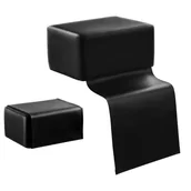 Fotele fryzjerskie - Physa Nakładka na fotel fryzjerski dla dzieci Physa Torus - czarna PHYSA TORUS PHYSA TORUS - miniaturka - grafika 1