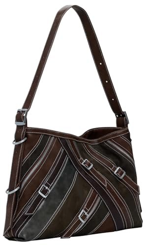 Desigual Torba unisex Fibonacci torba na ramię, brązowa, jeden rozmiar, Brązowy, Rozmiar Uniwersalny