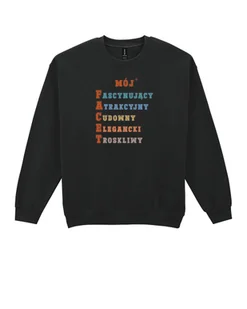 Bluza bez kaptura Dzień Chłopaka Cechy Faceta Prezent Czarny M - Bluzy męskie - miniaturka - grafika 1