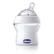 Kubki dla dzieci - Chicco 080977 BUTELKA PLATIKOWA NF 150ML SMOCZEK SILIKONOWY WOLNY 0+ - miniaturka - grafika 1