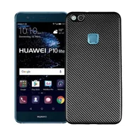 Etui i futerały do telefonów - Etui Carbon Fiber Huawei P10 lite czarny /black - miniaturka - grafika 1