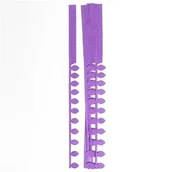 Quilling - Dalprint Paski do quillingu 12 szt Liść i frędzle-fioletowe QGPQ-054 - miniaturka - grafika 1