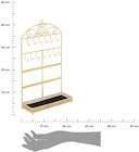 Biżuteria - akcesoria - ATMOSPHERA Metalowy stojak na biżuterię Gold Tia - miniaturka - grafika 1
