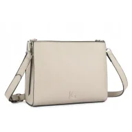 Torebki damskie - Torebka Damska Listonoszka LUIGISANTO Szara Eko - miniaturka - grafika 1