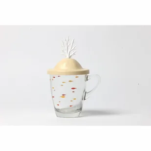 Kubek z przykrywką Coral biały 10322-CR-WH kod: QL10322-CR-WH - Kubki dla dzieci - miniaturka - grafika 1