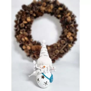 FIGURKA BAŁWANEK LED  7x6x16CM - Ozdoby bożonarodzeniowe - miniaturka - grafika 4